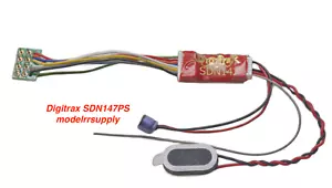 Digitrax SDN147PS N Scale Series 7 Sound Decoder with 8-pin plug and speaker - Picture 1 of 7