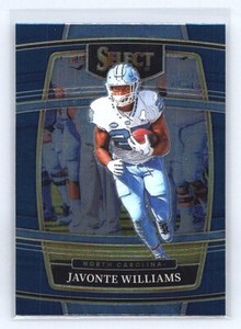 2022  Panini Select Draft Picks Javonte Williams #64   North Carolina