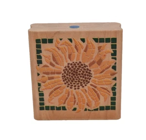 Rubber Stampede A848E Sonnenblume Mosaik Holz montiert Gummistempel - Bild 1 von 6