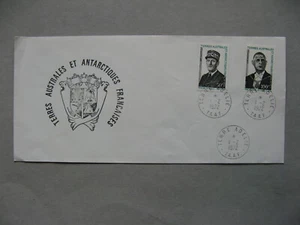 TAAF FRENCH ANTARCTIC TERR, cover FDC 1972, de Gaulle, canc. Terre Adelie - Picture 1 of 1