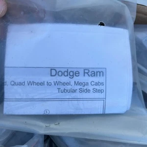 Black Running Board Side Step Hardware For 2009-2018 Dodge Ram 1500 Quad Cab - Picture 1 of 14
