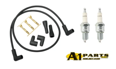 NOS Compu-Fire Universal Spark Plug Wire Kit with Two Champion 404 Plugs 40100 - Image 1 of 2