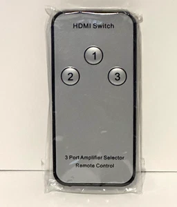 OEM HDMI Interruptor Divisor 3 Puertos Amplificador Selector Control Remoto Repuesto - Imagen 1 de 6