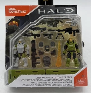 Mega Construx Halo UNSC Marines Customizer Pack Grey Green - Picture 1 of 2