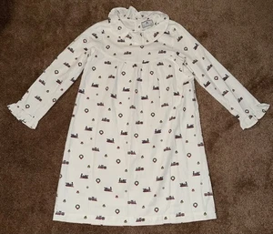 Petite Plume Mädchen Nachthemd Größe 8 Weihnachten Schleppe Urlaub Langarm - Bild 1 von 7