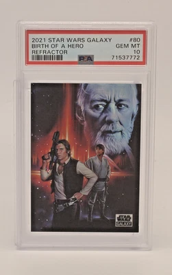 2021 Star Wars Galaxy Birth of a Hero #80 Refractor PSA 10 GEM MT - Image 1 of 2