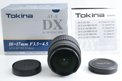 [Near MINT in BOX] Tokina AT-X 10-17mm F3.5-4.5 DX Fisheye for Canon EF JAPAN - Image 1 of 4