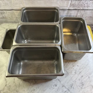 NSF Commercial Metallpfanne Set Edelstahl 5 Stück 4 8/46 Gastronomie - Bild 1 von 24