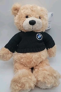 BMW Honigbär Plüsch von Gund Teddy Stofftier schwarz Strick Logo Pullover mit Etikett - Bild 1 von 6