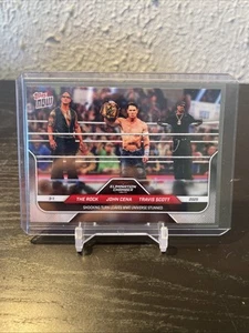 2025 Topps Now WWE Elimination Chamber 27 The Rock John Cena Travis Scott - Picture 1 of 2