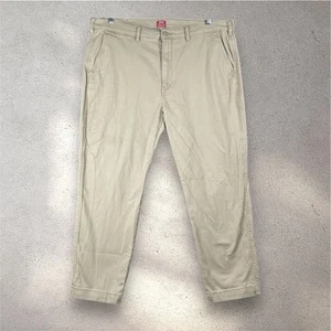 Levi’s XX Chino Pants Men’s 40x30 Khaki Relaxed Tapered Fit Casual Neutral Beige - Picture 1 of 8