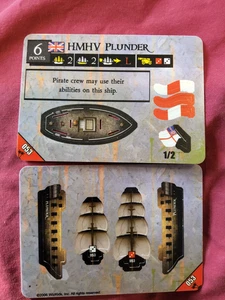 VINTAGE PIRATES CSG: MYSTERIOUS ISLANDS #053 HMS PLUNDER- BRITISH FACTION - Picture 1 of 2