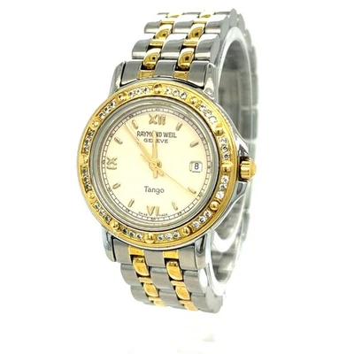 Raymond Weil Women's Two Tone Quartz Tango Watch Diamond Bezel 5360 - Image 1 of 4