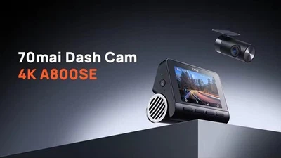 70 Mai Dash Cam Set A800SE-1 4K DVR sigillato GPS + RC22 camera posteriore - Immagine 1 di 4