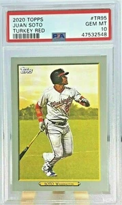 JUAN SOTO 2020 TOPPS TURKEY RED SP *PSA 10 GEM MINT* #TR95 VERY SHARP!! LOW POP - Bild 1 von 2
