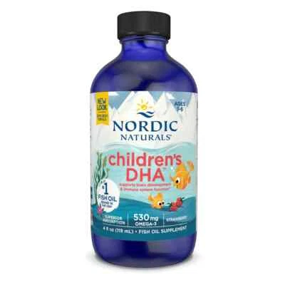 NORDIC NATURALS, CHILDREN`S DHA 530mg Erdbeergeschmack 119ml SUPER PREIS - Bild 1 von 3