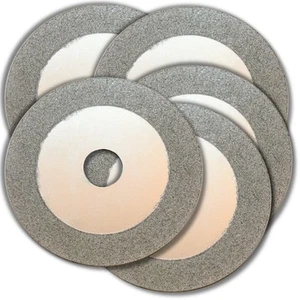KENT Set of 5 100mm (4") Continuous Diamond Cutting Wheel For Jewelry and Glass - Picture 1 of 1