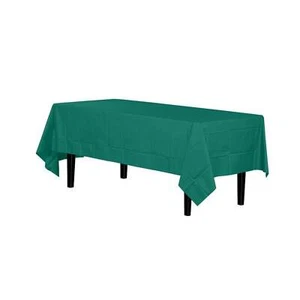 Dark Green Table Cover - Disposable Plastic - 54in. x 108in. (fdp90006) - Picture 1 of 1