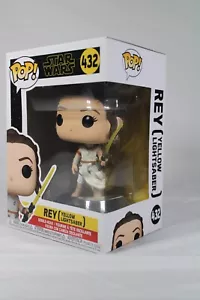Funko Pop Star Wars #432 Rey (Yellow Lightsaber) great condition - Picture 1 of 4