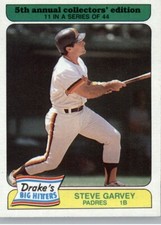 1985 Topps Drake's Big Hitters Super Pitchers  Food Issue -  #11 Steve Garvey