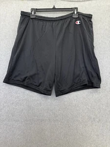 Pantalones Cortos Champion Para Hombre De Colección Baloncesto Atlético Talla XL Pull On Negro Sólido - Imagen 1 de 10