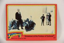 Superman 2 Topps 1980 Card #77 Showdown At The Fortress Of Solitude ENG L017218
