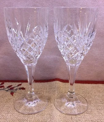 Juego de 2 vasos de jugo/agua de cristal pesado Foto 1 de 4