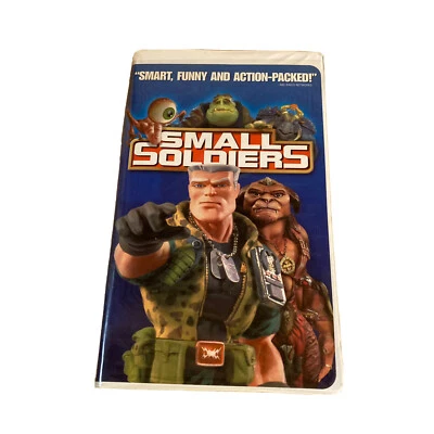 Small Soldiers Phil Hartman Kirsten Dunst Clamshell Vintage VHS Tape 1998 - Image 1 of 4
