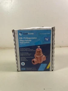 Cash Acme EB-75 3/4" 10-70 PSI Range Regolatore di pressione 23000-0045 FNPT x FNPT - Foto 1 di 6