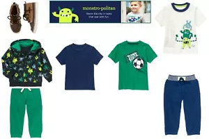 NWT Gymboree Boy's Monstro-politan Sets and Separates 12-18, 18-24, 12-24, Kid 4 - Picture 1 of 6