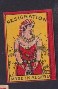Altes Streichholzetikett Österreich BN184003 Indien Frau - Bild 1 von 1