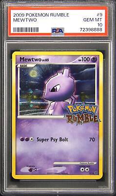 PSA 10 GEM MINT Mewtwo 2009 Rumble Promo Holo Pokemon Card 9/16 MC2