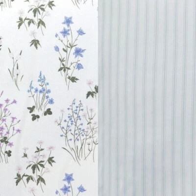 ANNE DE SOLENE EOLE KING DUVET COVER 2 SHAMS VIOLETS FLOWER BOTANICAL HERBARIUM - Image 1 of 4