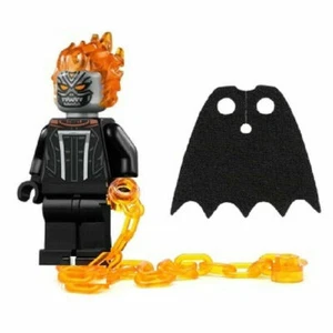LEGO Superheroes Ghost Rider with Chain and Bonus Black Cape - Picture 1 of 2