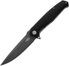 Bestech Knives Swordfish Pocket Knife Linerlock Black G10 Folding D2 Steel G03I