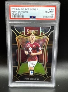 PERR SCHUURS 2023 Panini Select Serie A #161 Black Prizm 1/1 PSA 10 - Picture 1 of 3