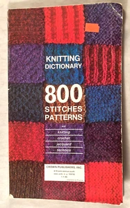 Knitting Dectionary - 800 Stitches Patterns - Crown Publishers - Imagen 1 de 14