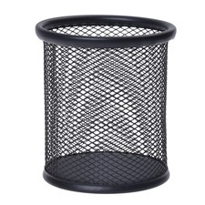 Black Steel Mesh Desk Pen Pencil Organiser Cup Holder Office School Supplier B3