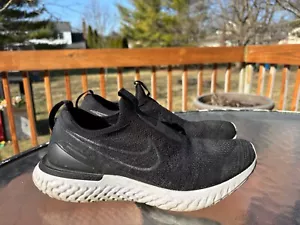 Nike Epic Phantom React Flyknit Black Mens Running Shoes BV0417-001 Size 10 - Picture 1 of 9