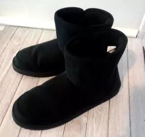 Old Navy Acogedoras Cálidas Imitación Gamuza Forradas Sherpa Botas Negras Para Mujer Talla 8.5 - Imagen 1 de 5
