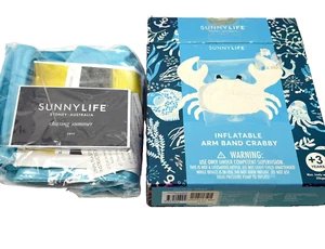 Sunnylife Kids Arm Bands Inflatable CRABBY Fun Swimming Pool Crab Summer - Picture 1 of 6