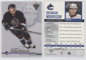2001-02 Pacific Private Stock Titanium Retail Brendan Morrison #136