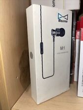 Marsno M1 Wired Metal In Ear Headphones, Noise Isolating Stereo Bass Earphones