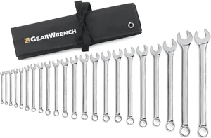 22 Pc. 12 Pt. Combination Wrench Set, Long Pattern, Metric - 81916 - Picture 1 of 7