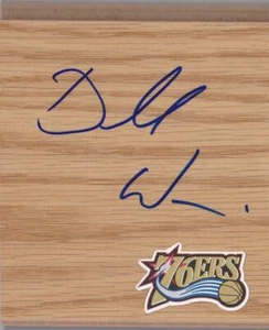 Philadephia 76ers Dorell Wright Signed Floorboard COA - Picture 1 of 1