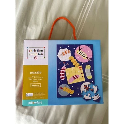 Rompecabezas Pillowfort Christian Robinson Caterpillar Bookworm 54 piezas Foto 1 de 4