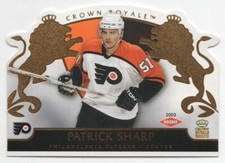 2002-03 Pacific Crown Royale Patrick Sharp Rookie 1916/2299 Philadelphia Flyers