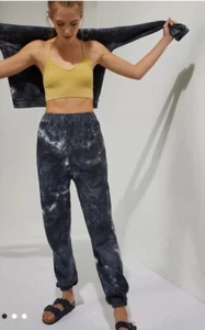 Pantalones de chándal Anthropologie AllFenix para mujer S Aryah gris tie-dye atletismo - Imagen 1 de 12