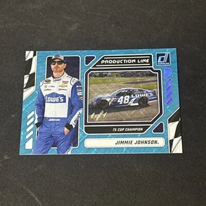 2023 Panini Donruss Racing Jimmy Johnson Blue Production Line 1/1 - Picture 1 of 2