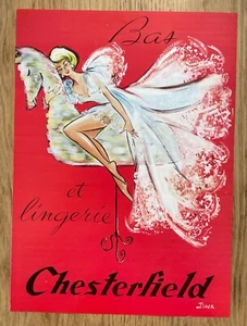 Pub Magazin Strümpfe und Dessous Chesterfield. Französische Vintage Strümpfe Werbung - Bild 1 von 1